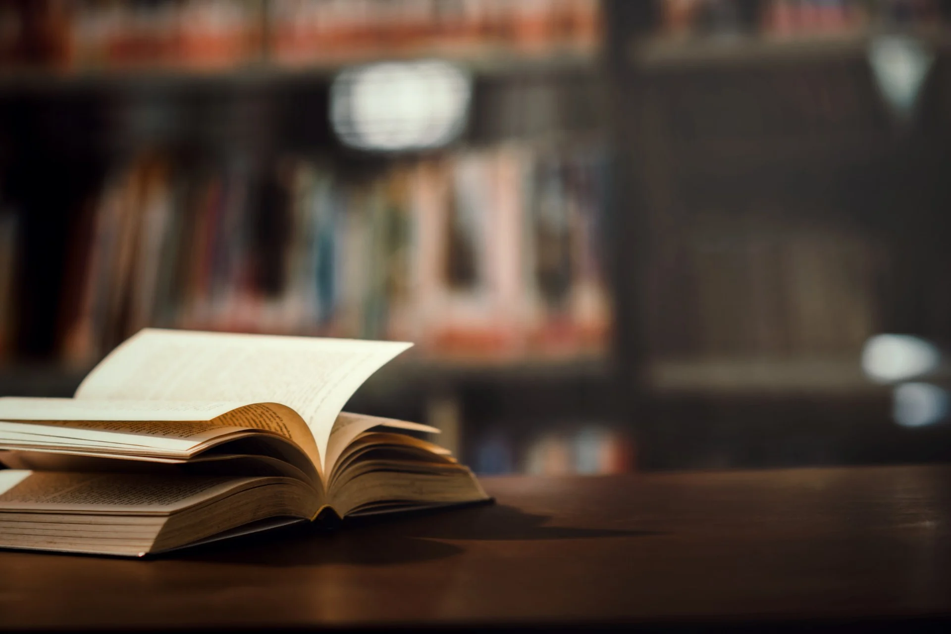 book-library-with-open-textbook