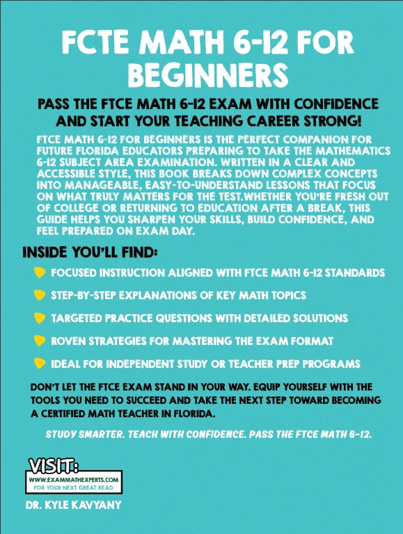 FTCE Math 6–12 for Beginners