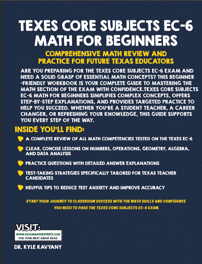 Screenshot 2025-07-22 101557 TExES Core Subjects EC-6 Math for Beginners