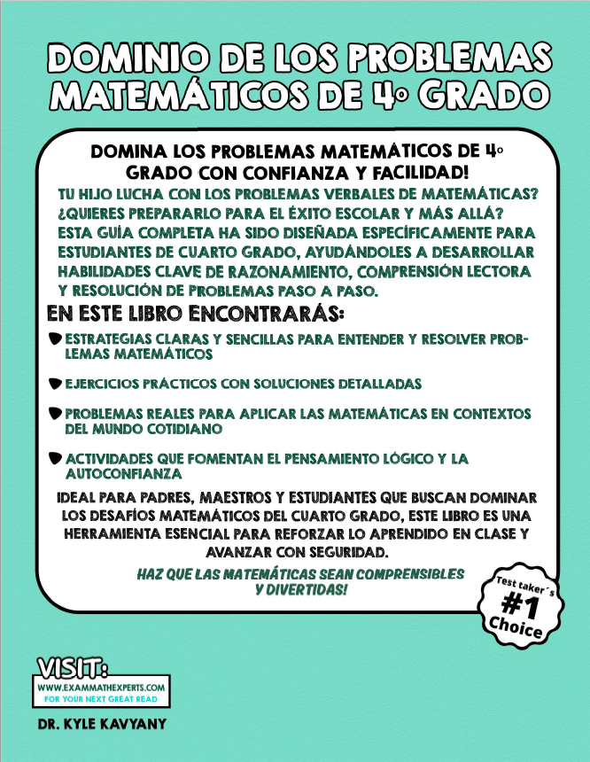 Screenshot 2025-11-04 161751 Mastering Math Word Problems Grade 4 – Spanish Edition